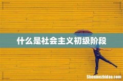 什么是社会主义初级阶段