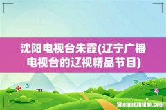 辽宁广播电视台的辽视精品节目 沈阳电视台朱霞