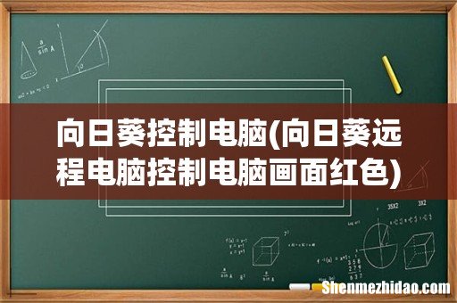 向日葵远程电脑控制电脑画面红色 向日葵控制电脑