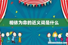 相依为命的近义词是什么