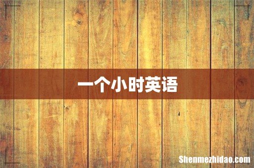 一个小时英语