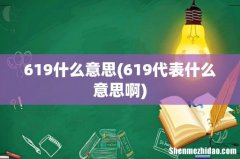 619代表什么意思啊 619什么意思