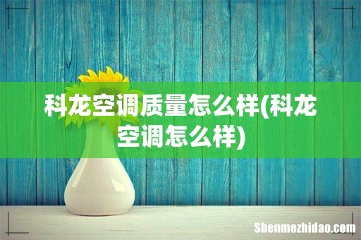 科龙空调怎么样 科龙空调质量怎么样