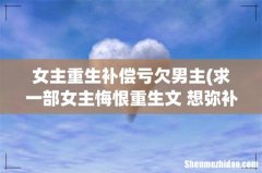 求一部女主悔恨重生文 想弥补孩子和丈夫 女主重生补偿亏欠男主