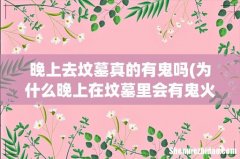 为什么晚上在坟墓里会有鬼火- 晚上去坟墓真的有鬼吗