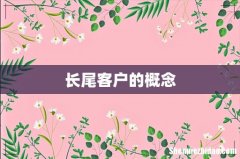 长尾客户的概念