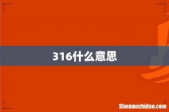 316什么意思