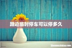 路边临时停车可以停多久