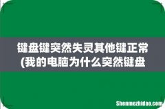 我的电脑为什么突然键盘和鼠标都失灵了 键盘键突然失灵其他键正常