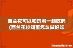 西兰花炒鸡蛋怎么做好吃 西兰花可以和鸡蛋一起吃吗