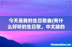 有什么好听的生日歌，中文版的。 今天是我的生日歌曲