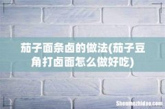 茄子豆角打卤面怎么做好吃 茄子面条卤的做法
