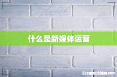 什么是新媒体运营