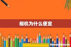 相机为什么便宜