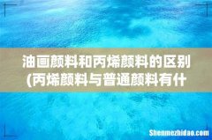 丙烯颜料与普通颜料有什么不同？各适合什么样的画？ 油画颜料和丙烯颜料的区别
