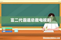 富二代霸道总裁电视剧