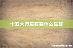 十五六万左右买什么车好