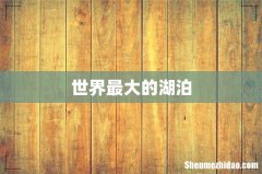 世界最大的湖泊