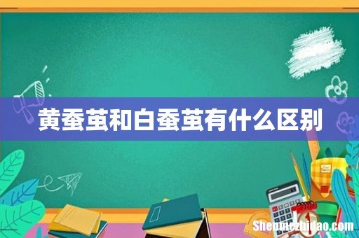 黄蚕茧和白蚕茧有什么区别