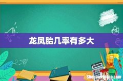 龙凤胎几率有多大