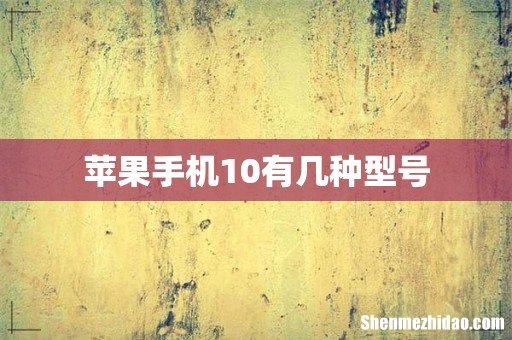 苹果手机10有几种型号