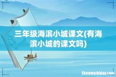 有海滨小城的课文吗 三年级海滨小城课文