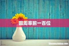 圆周率前一百位