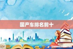 国产车排名前十