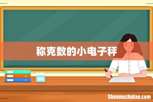 称克数的小电子秤