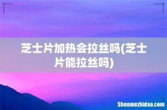 芝士片能拉丝吗 芝士片加热会拉丝吗