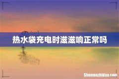 热水袋充电时滋滋响正常吗