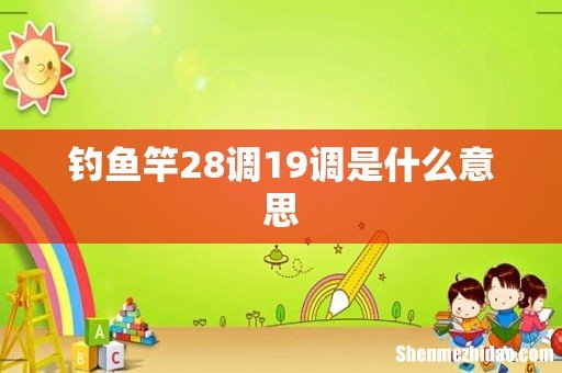 钓鱼竿28调19调是什么意思