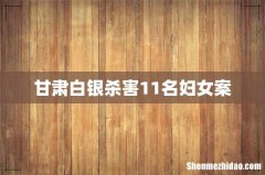 甘肃白银杀害11名妇女案