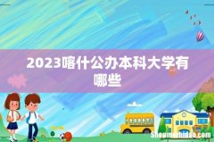 2023喀什公办本科大学有哪些