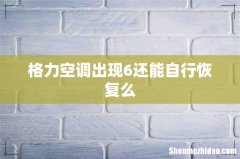 格力空调出现6还能自行恢复么