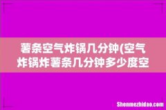 空气炸锅炸薯条几分钟多少度空气炸锅炸薯条的时间和温度 薯条空气炸锅几分钟