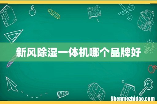 新风除湿一体机哪个品牌好