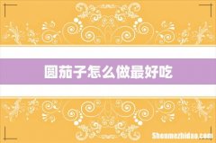 圆茄子怎么做最好吃