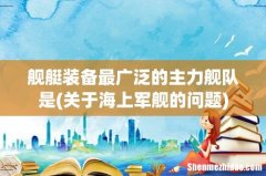 关于海上军舰的问题 舰艇装备最广泛的主力舰队是