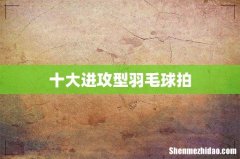 十大进攻型羽毛球拍