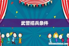 武警招兵条件