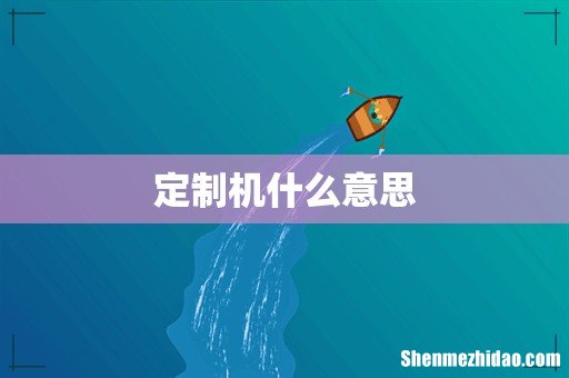 定制机什么意思