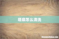 塔扇怎么清洗
