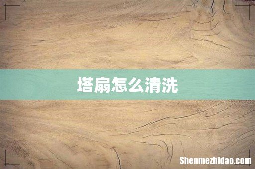 塔扇怎么清洗