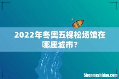 2022年冬奥五棵松场馆在哪座城市？