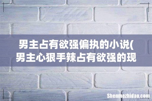 男主心狠手辣占有欲强的现言 有哪些现代言情小说男主心狠手辣占有欲强 男主占有欲强偏执的小说