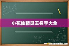 小花仙精灵王名字大全