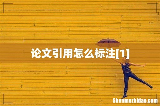 论文引用怎么标注[1]