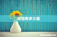 诗经有多少篇