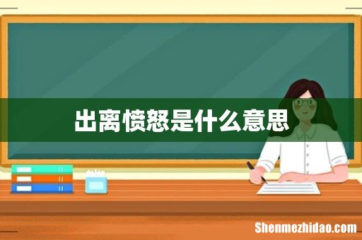 出离愤怒是什么意思
